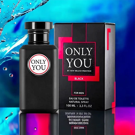New Brand Only You Black férfi EDT 100ml illatjegyeit ihlette: Givenchy Gentleman Only Absolute